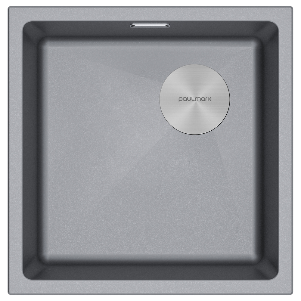 Фото товара: Paulmark LUMI 45UNI-SKEW, мойка, гранит, серый металлик