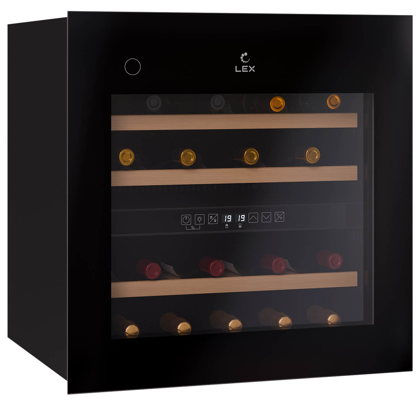 LEX LWD6036BL dual zone PP Детальное фото товара: LEX LWD6036BL dual zone PP