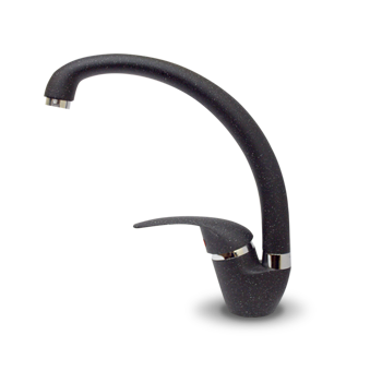 GranFest 3323, смеситель, мрамор, черный Детальное фото товара: GranFest 3323, смеситель, мрамор, черный