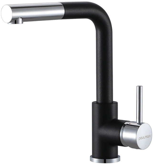 Фото товара: Paulmark KASSEL, смеситель, гранит, черный металлик