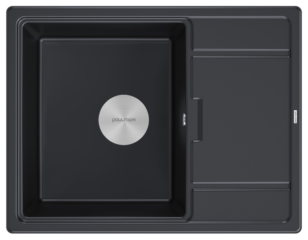Фото товара: Paulmark FLUGEN 50-650, мойка, гранит, черный металлик