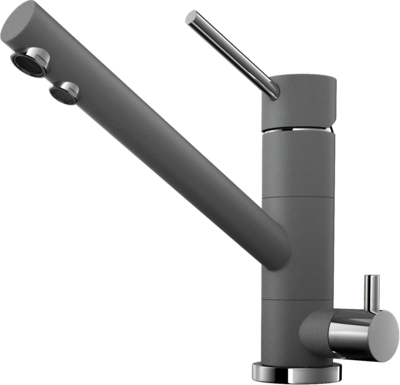 Фото товара: Omoikiri Tonami-PL, смеситель, гранит, платина