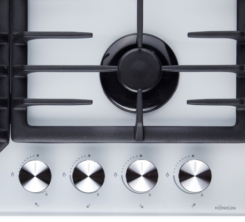 Konigin Blaze 604 WHGW Детальное фото товара: Konigin Blaze 604 WHGW газовая поверхность
