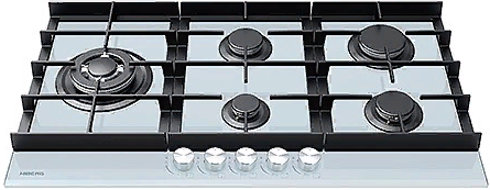 HIBERG VM 9055 W Детальное фото товара: HIBERG VM 9055 W газовая поверхность