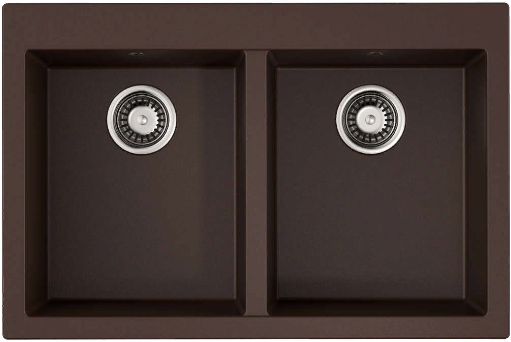 Фото товара: Omoikiri Bosen 80-2-DC, мойка, гранит, темный шоколад