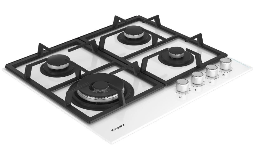 Hotpoint HGS 62F/WH Детальное фото товара: Hotpoint HGS 62F/WH газовая поверхность