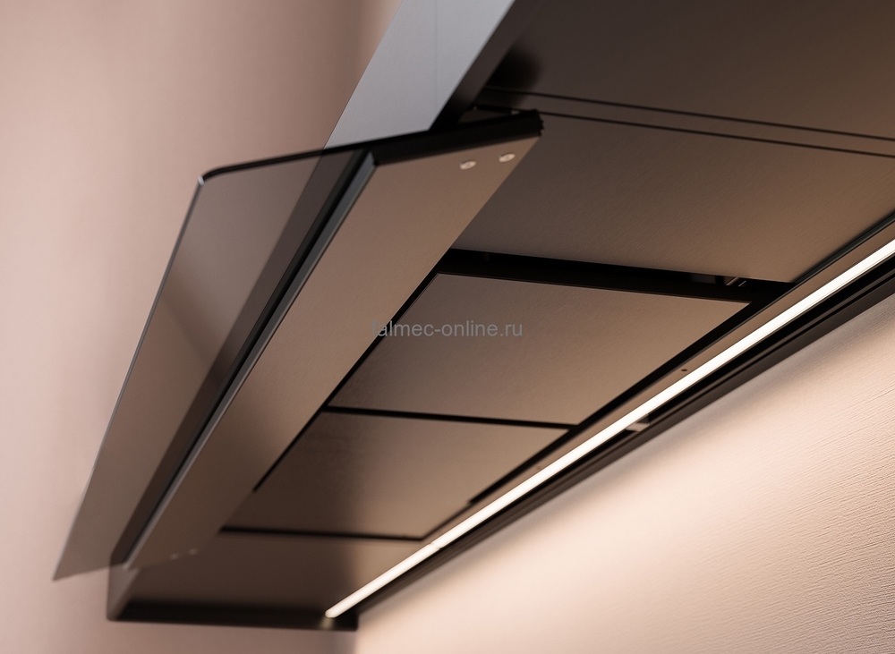 Детальное фото товара: Falmec SHELF Customizable 120 NERO (отвод воздуха, без мотора)