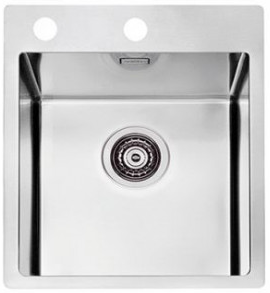 Фото товара: ALVEUS PURE 10 new KMB-90, мойка, нержавеющая сталь (в комплекте с сифоном 1148858)