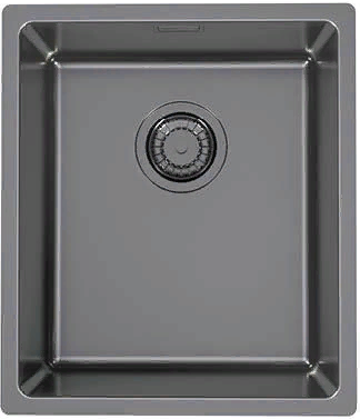 Фото товара: ALVEUS KOMBINO 20 MONARCH ANTHRACITE SA, мойка, нерж. сталь, антрацит (в компл. с выпуском без сиф.)