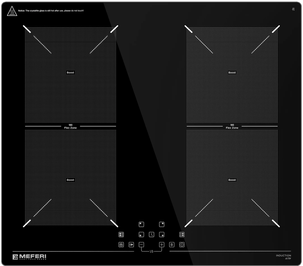 Фото товара: MEFERI MIH604BK ULTRA индукционная поверхность