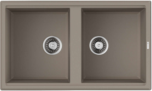 Фото товара: Omoikiri Tedori 86-2-SA, мойка, гранит, бежевый