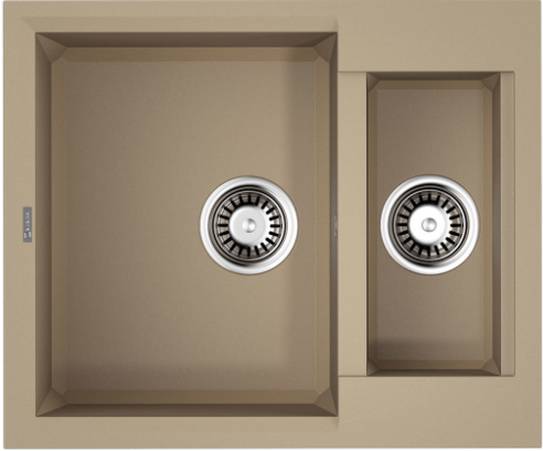 Фото товара: Omoikiri Sakaime 60-2-CH, мойка, гранит, шампань