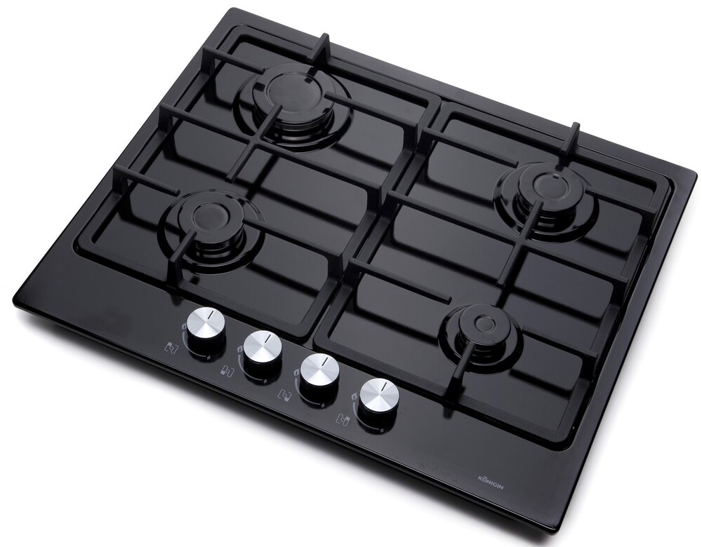 Konigin Spark 604 BK Детальное фото товара: Konigin Spark 604 BK газовая поверхность