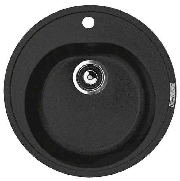 LAVA R.2 BASALT, мойка, гранит, черный Детальное фото товара: LAVA R.2 BASALT, мойка, гранит, черный