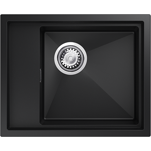 Фото товара: Rivelato NOBILE NB-544-L nero, мойка, гранит, черный