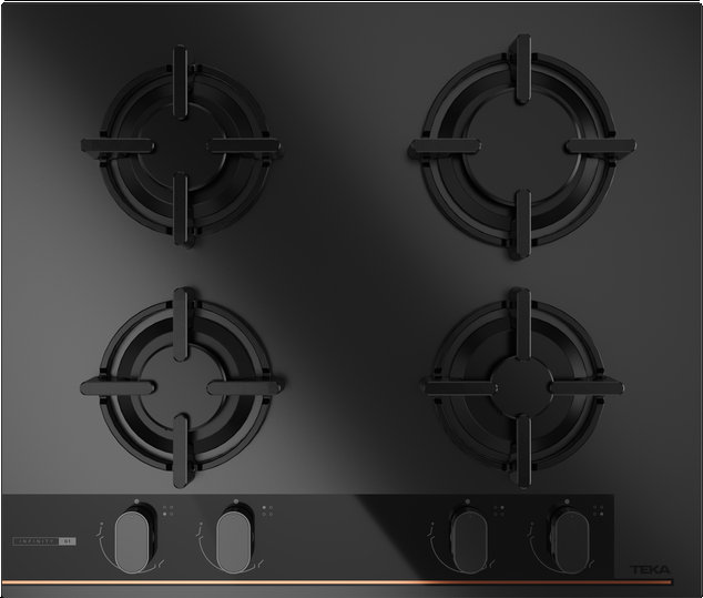 Фото товара: Teka GBC 64-G1 GBN MATT BLACK газовая поверхность