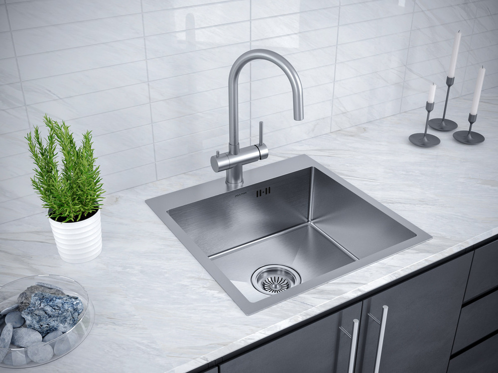 Детальное фото товара: Paulmark KRONER 59, мойка, нержавеющая сталь