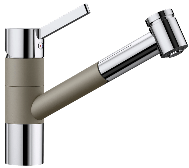 Фото товара: Blanco Tivo-S смеситель, хром/гранит, серый беж