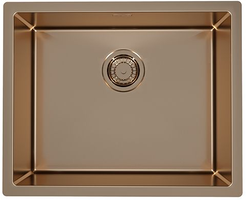 Фото товара: ALVEUS QUADRIX MONARCH 50 COPPER, мойка, нерж.сталь, медь (в компл. с выпуском без сифона)