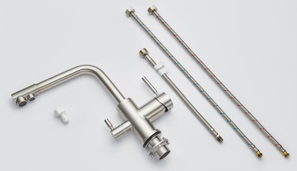 Emar EC-3003NS, смеситель, сатин Детальное фото товара: Emar EC-3003NS, смеситель, сатин