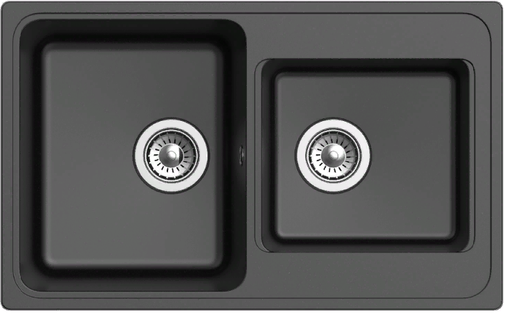 Ewigstein Elegant E- 80D, мойка, гранит, черный Фото товара: Ewigstein Elegant E- 80D, мойка, гранит, черный