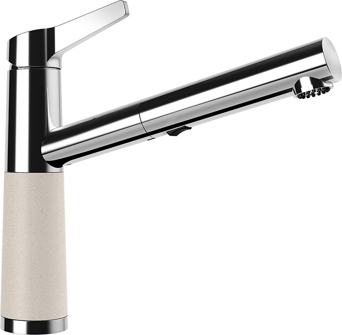 Фото товара: Schock SC-510-D, смеситель, гранит, хром/эверест