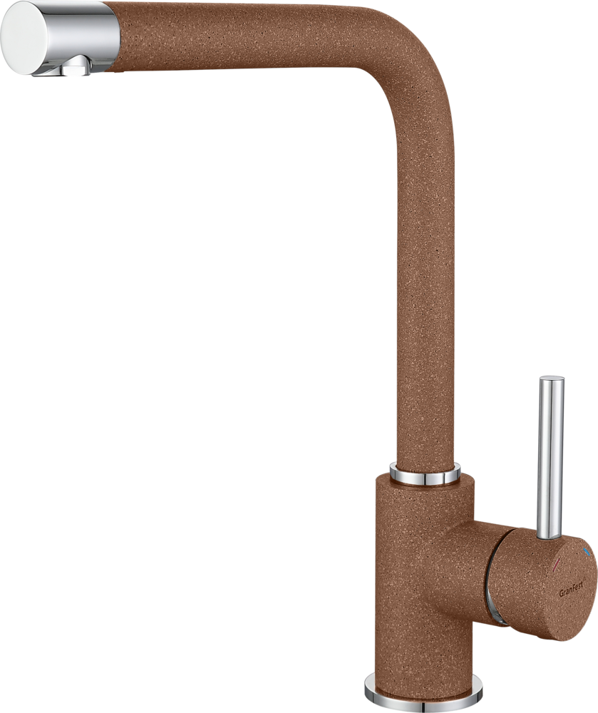 Фото товара: GranFest 3651, смеситель, мрамор, терракот