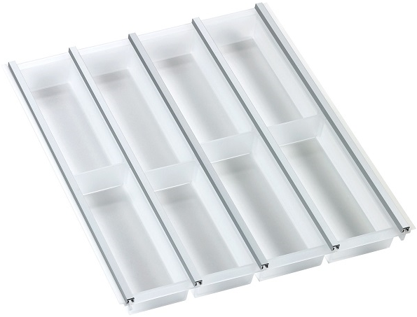 Детальное фото товара: Ninka Cuisio Aqua 500, Innotech Hettich, лоток для столовых приборов, белый