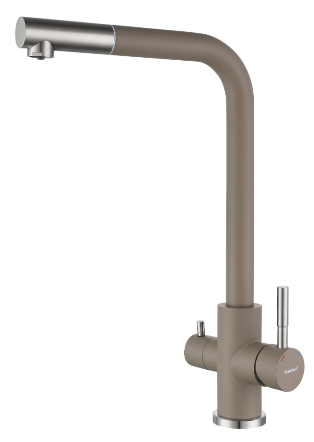 Фото товара: GranFest GF-Z-5421, смеситель, гранит, песочный