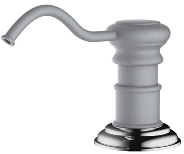 Omoikiri OM-01-GR, дозатор для моющего средства, leningrad grey Детальное фото товара: Omoikiri OM-01-GR, дозатор для моющего средства, leningrad grey