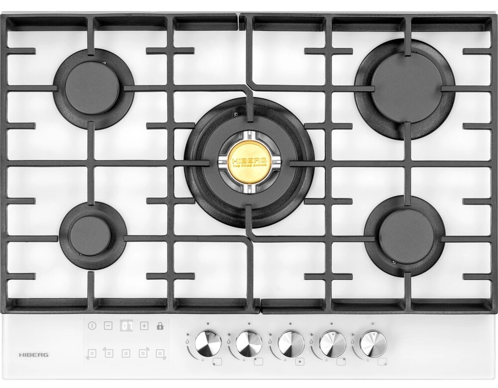 HIBERG VM 7255 W Детальное фото товара: HIBERG VM 7255 W газовая поверхность