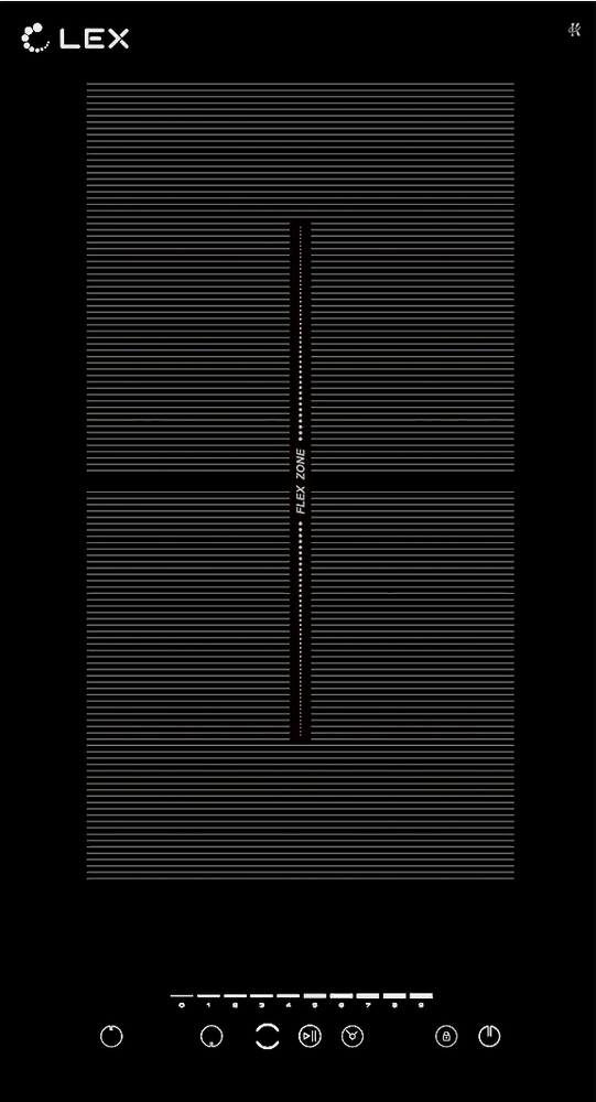 Фото товара: LEX EVI 320 F BL индукционная поверхность