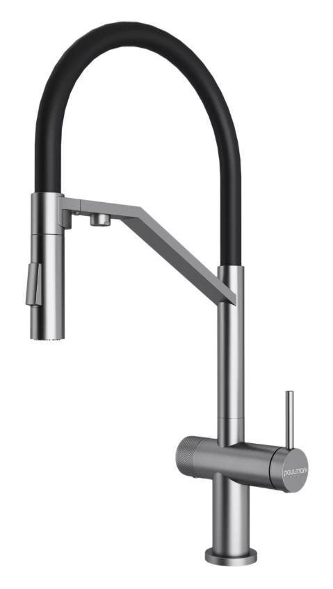 Фото товара: Paulmark ZENDER, смеситель, брашированная сталь