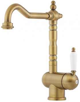 Фото товара: Omoikiri Kyoto-AB, смеситель, античная латунь