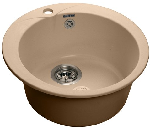 Фото товара: GranFest RONDO GF-R-480, мойка, мрамор, топаз
