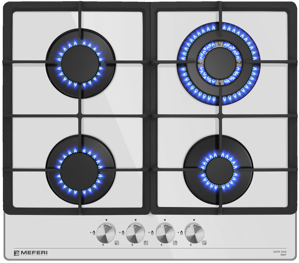 Фото товара: MEFERI MGH604WH GLASS POWER газовая поверхность
