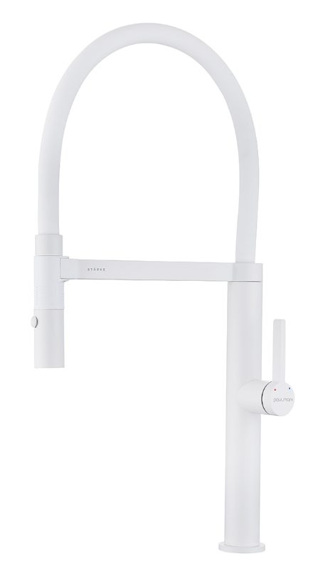 Фото товара: Paulmark LEADER, смеситель, белый матовый