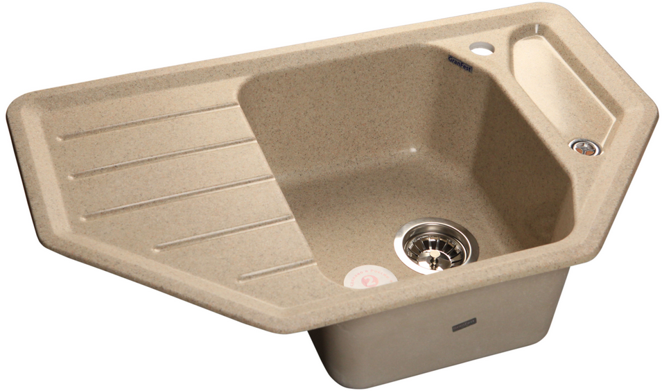 Детальное фото товара: GranFest CORNER GF-C-800 E, мойка, мрамор, песок
