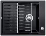 Фото товара: Blanco Elon 45S, мойка, гранит, антрацит с клапаном-автоматом