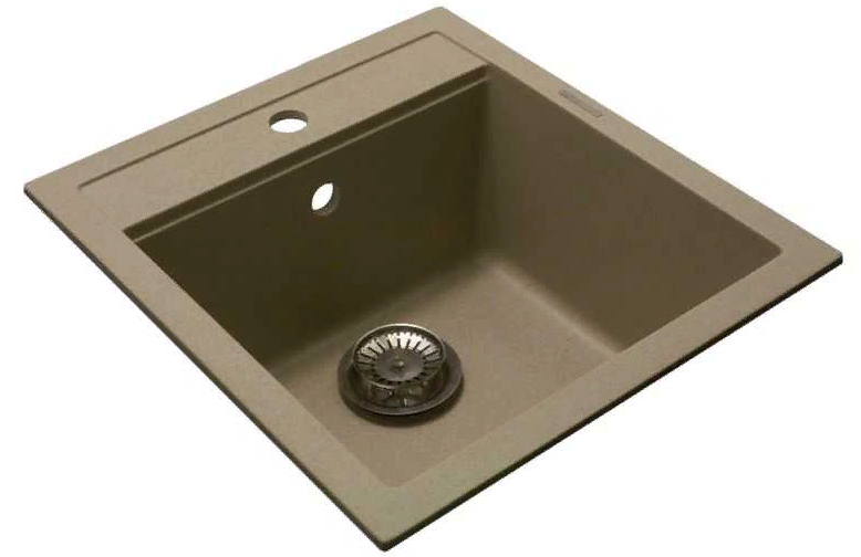 LAVA Q.1 DUNE, мойка, гранит, светлый беж Детальное фото товара: LAVA Q.1 DUNE, мойка, гранит, светлый беж