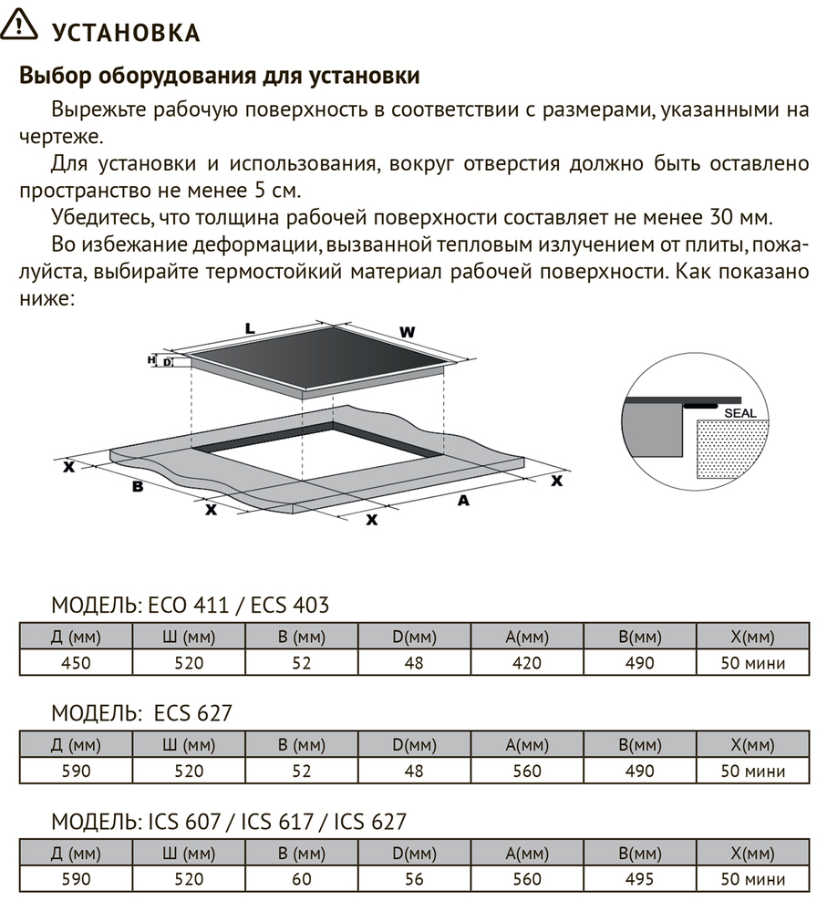 Детальное фото товара: Kuppersberg ECS 403 стеклокерамическая поверхность