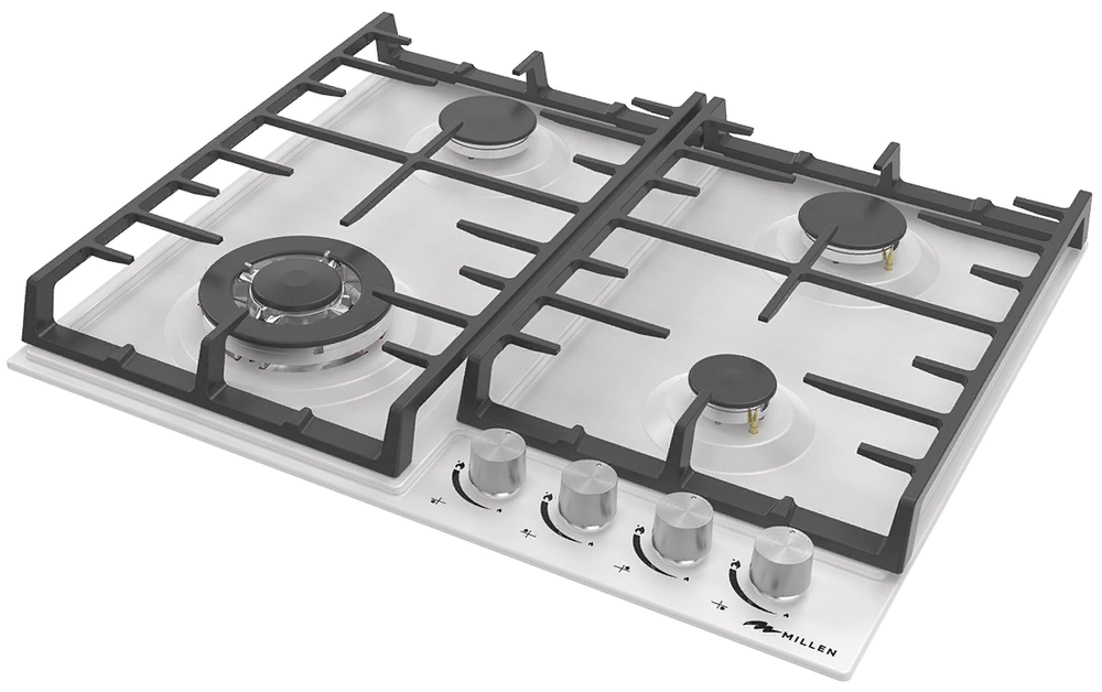 MILLEN MGH 602 WH Детальное фото товара: MILLEN MGH 602 WH газовая поверхность
