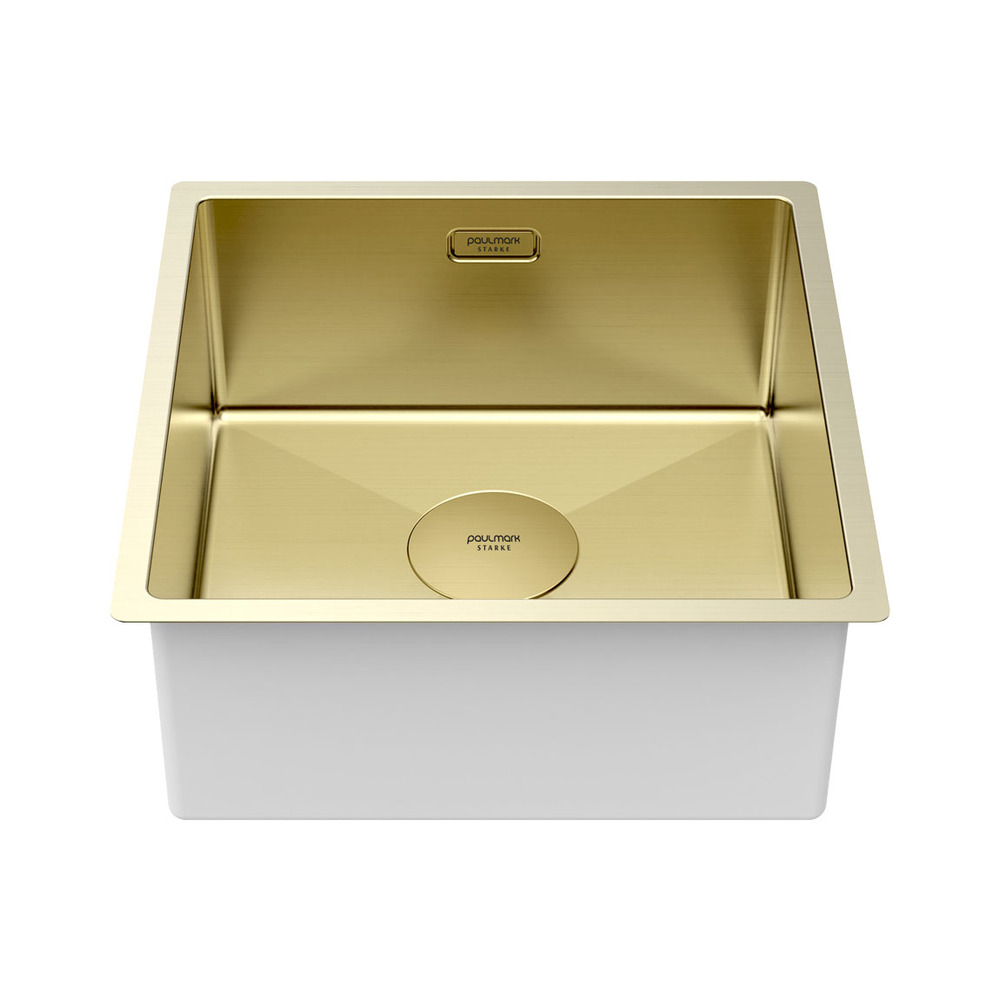 Детальное фото товара: Paulmark NEXT 44 UNI, мойка, нержавеющая сталь, светлое золото