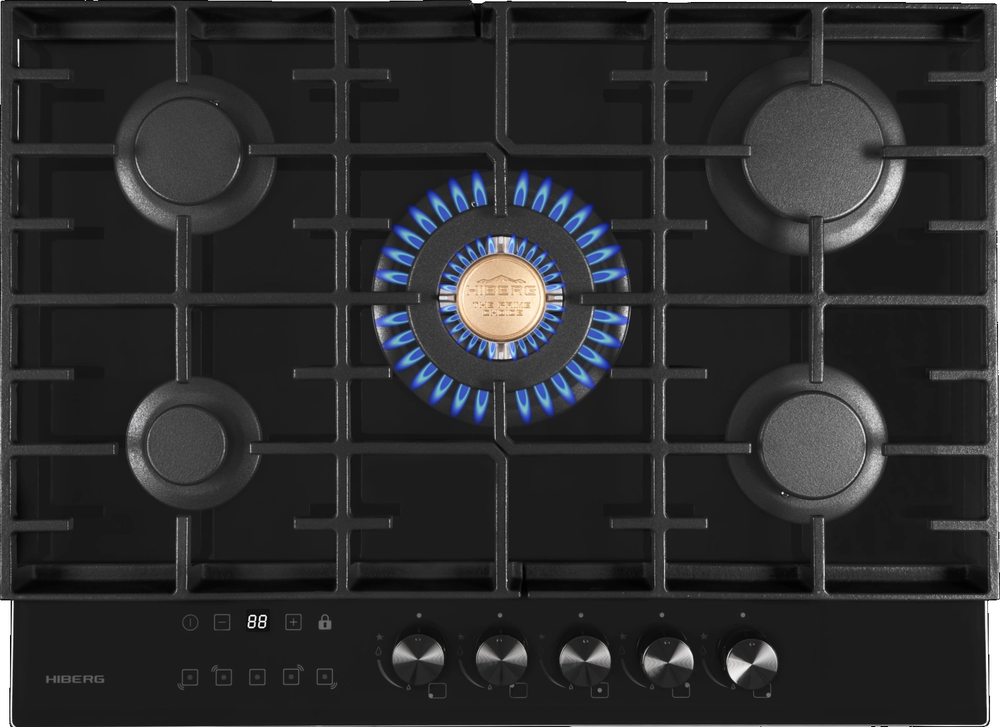Фото товара: HIBERG VM 7155 B газовая поверхность