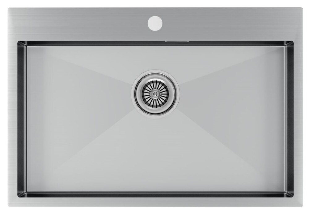 Детальное фото товара: Paulmark KRONER 75, мойка, нержавеющая сталь брашированная