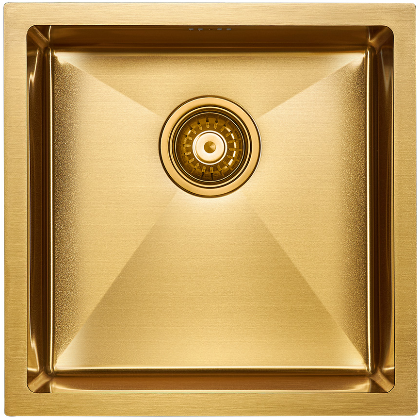 Фото товара: Paulmark GERBERG 44 UNI, мойка, нержавеющая сталь, брашированное золото