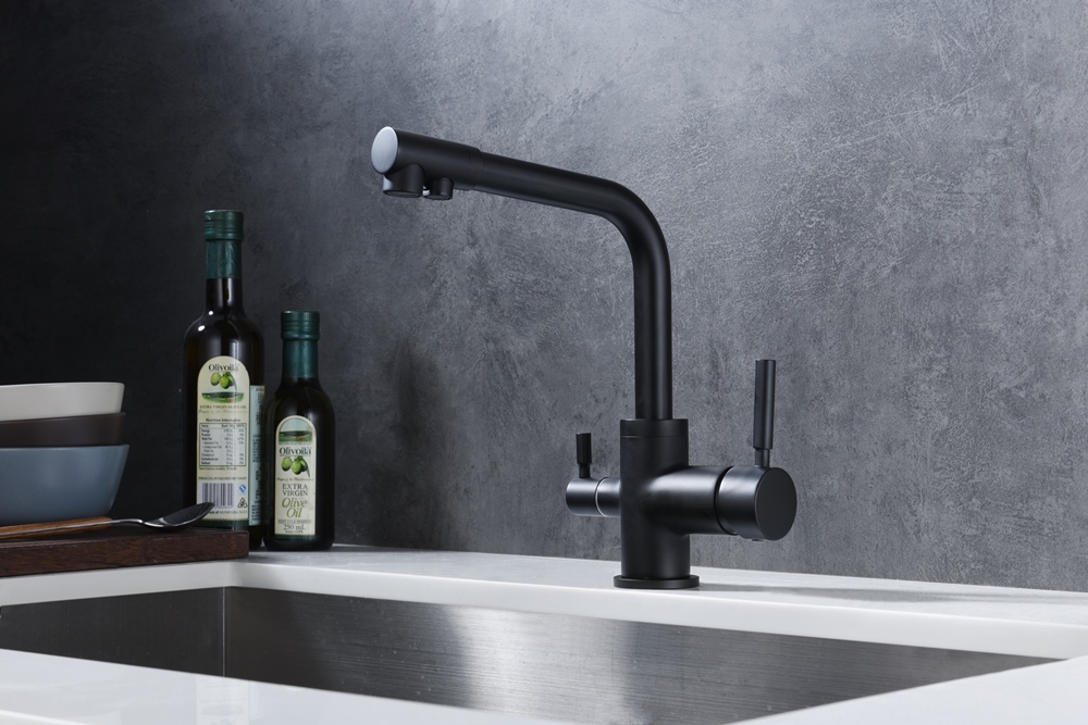 Детальное фото товара: Emar EC-3003N black, смеситель, черный