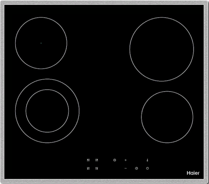 Фото товара: Haier HHX-C64DFB стеклокерамическая поверхность