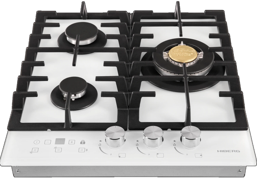 HIBERG VM 4535 W Детальное фото товара: HIBERG VM 4535 W газовая поверхность