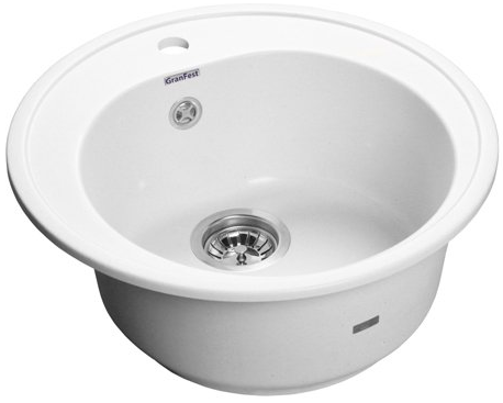 GranFest RONDO GF-R-510, мойка, мрамор, иней Фото товара: GranFest RONDO GF-R-510, мойка, мрамор, иней